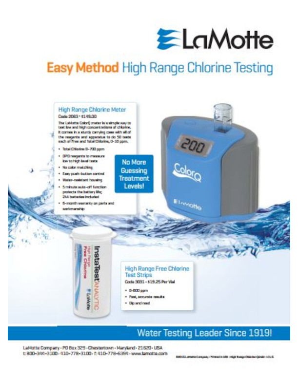 Lamotte Food High Range Chlorine